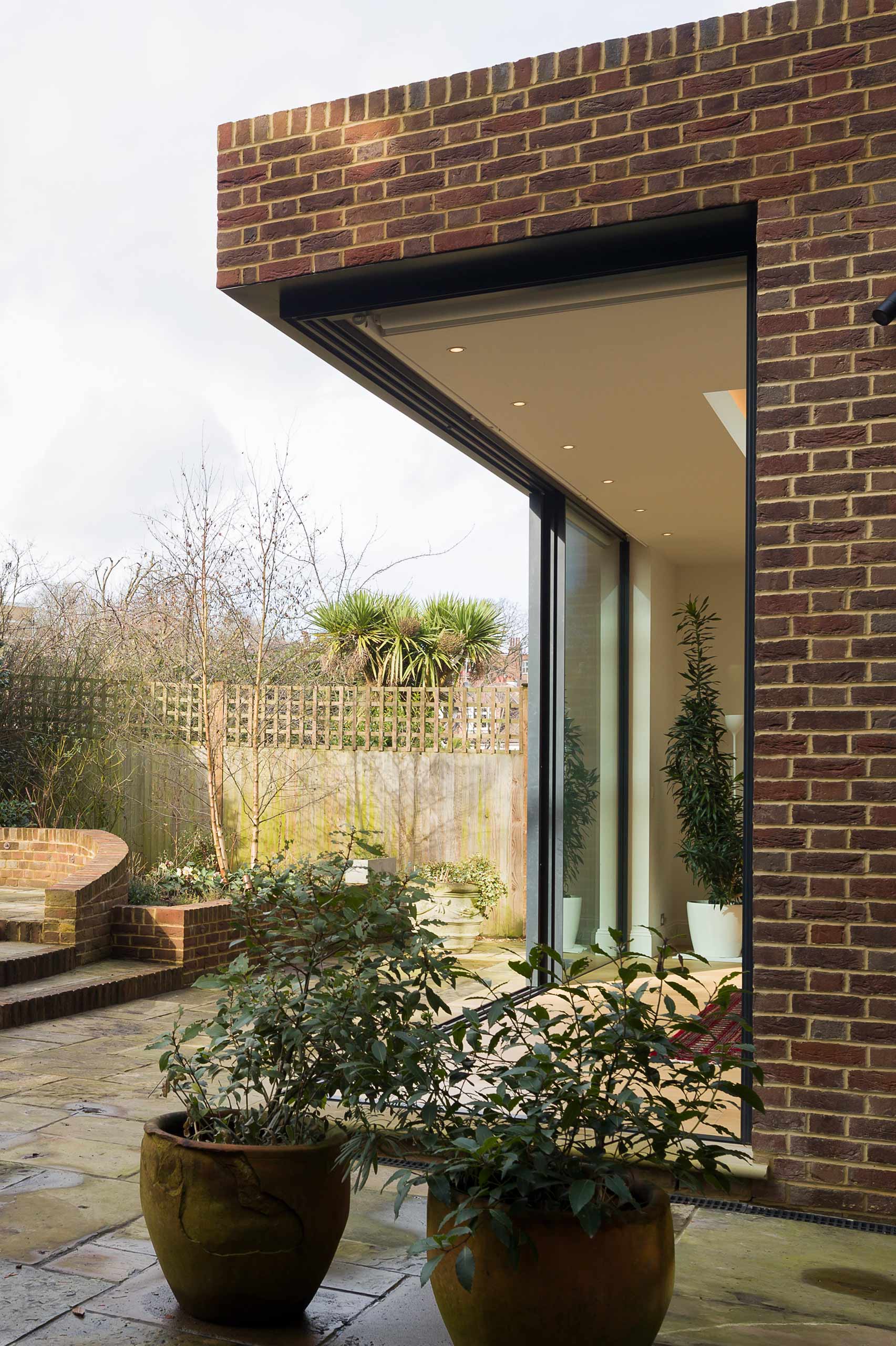 Rear Extension With Open Patio Doors